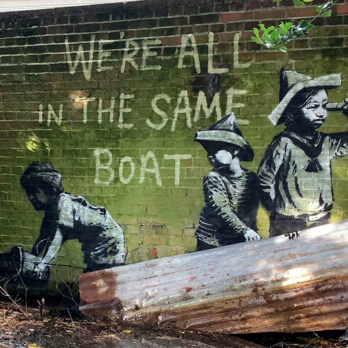 Possible Banksy street art appears in English coastal towns