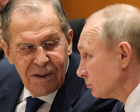 Sergei Lavrov with Putin