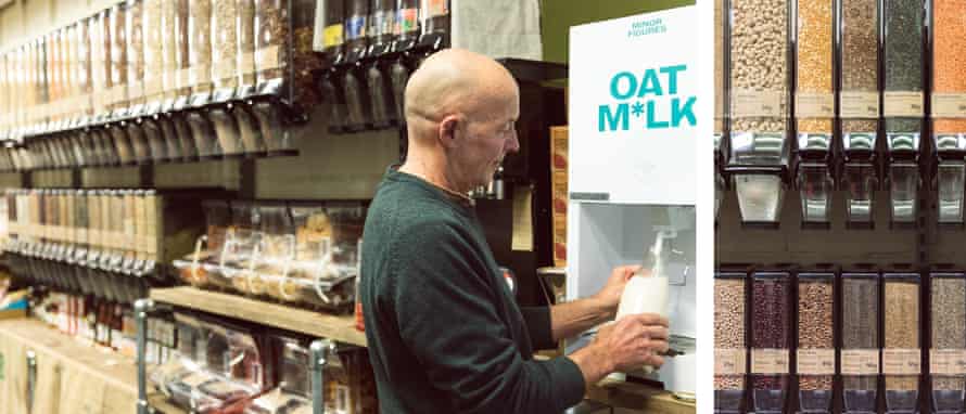 Paul Miles in zero-waste store