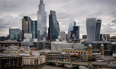 London’s financial district, 2020.