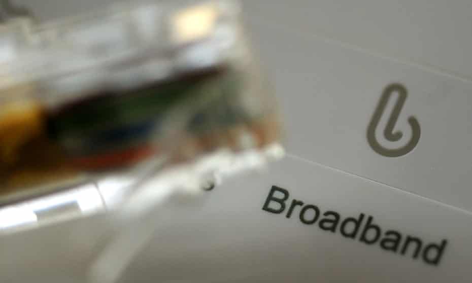 A broadband cable and router