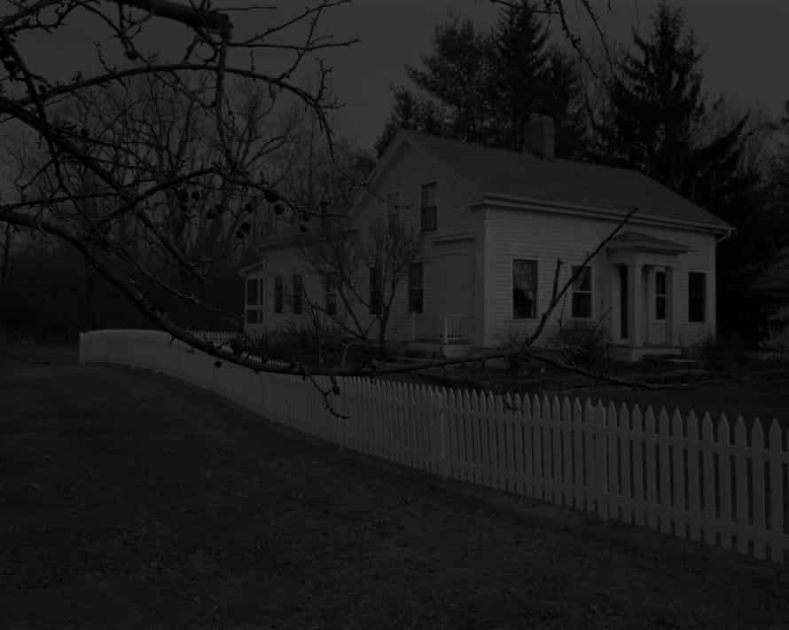 21. Untitled #20 (Farmhouse and Picket Fence I), from Night Coming Tenderly, Black (2017)