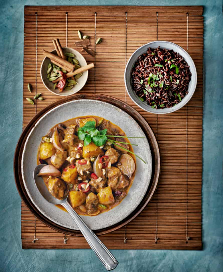 Gaeng massaman by Kay Plunkett-Hogge. Food styling: Livia Abraham. Prop styling: Pene Parker.