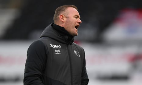 Wayne Rooney cuts a frustrated figure during Derby’s 1-0 home defeat by Rotherham