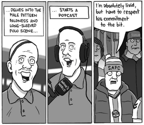 David Squires cartoon on the FA Cup fifth round, panel 2