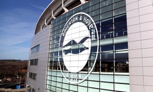 Brighton & Hove Albion’s Amex Stadium features several oversized ampersands.