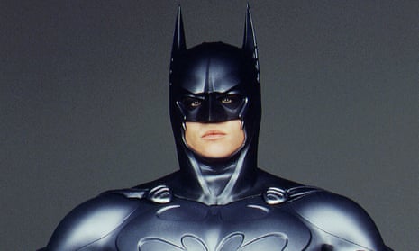 Heavy is the head that wears the cowl … Val Kilmer in costume for Batman Forever (1995).