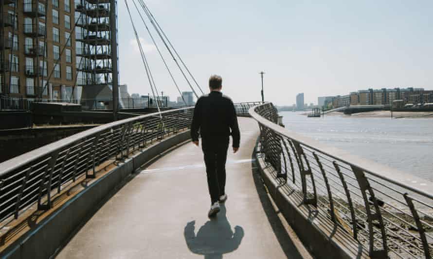 A footbridge on the Isle of Dogs.