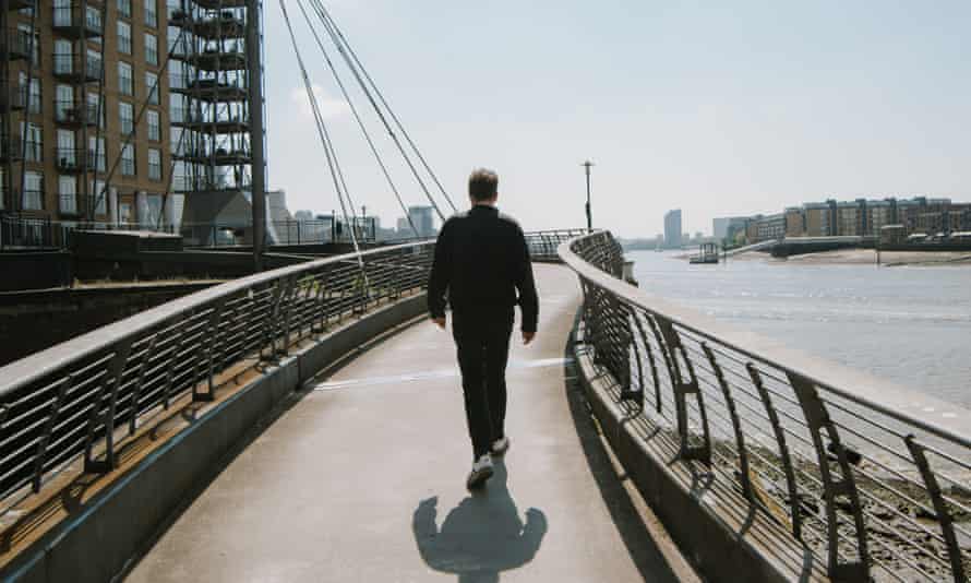 A walkway on the Isle of Dogs.