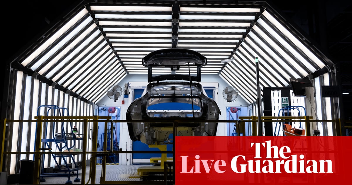 Electric cars help UK factories recover; eurozone inflation expected to ease – business live - The Guardian