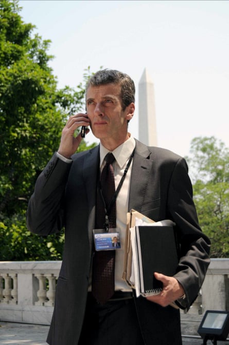 Peter Capaldi plays Malcolm Tucker in The Thick of It spin-off film In the Loop (2009).