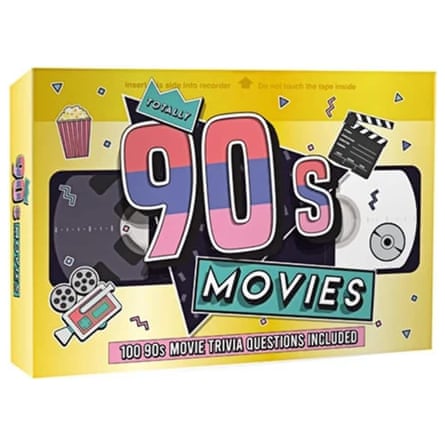 Gift Republic Totally 90s Movie Trivia 100 Cards Questions Game