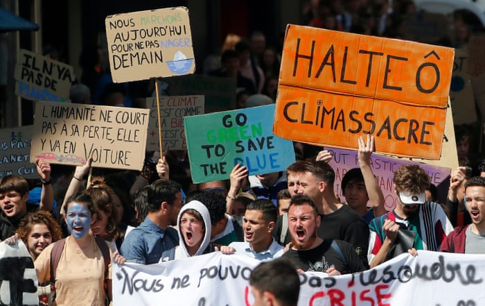 Student Climate Change Protests Best Of The Banners In Pictures Media The Guardian