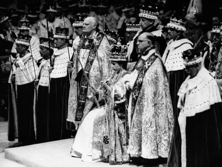 Queen Elizabeth II is crowned at Westminster Abbey