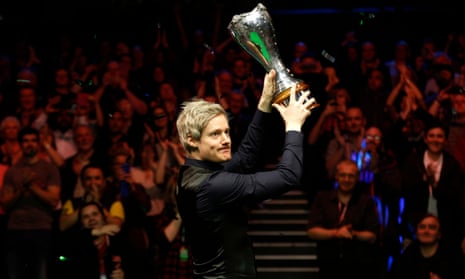 Neil Robertson with the UK Championship trophy