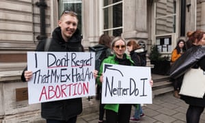 A pro-choice protest On International Women’s Day in London.