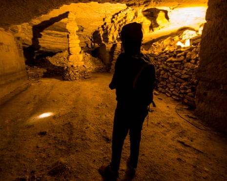 Inside an abandoned quarry