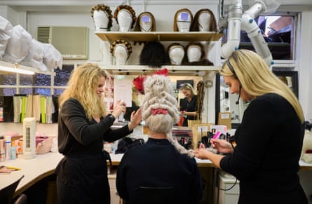 Behind the scenes during a rehearsal of Rossini’s Cinderella (La Cenerentola). A new production by English National Opera at the Coliseum, London