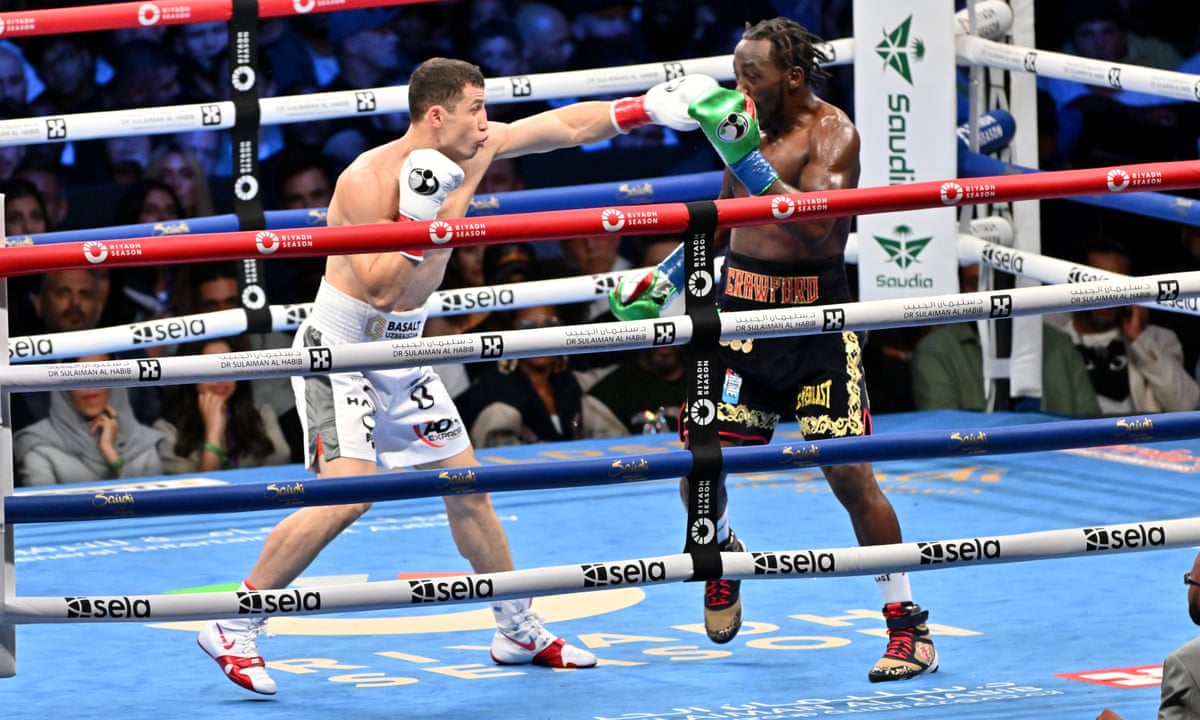 Terence Crawford beats Israil Madrimov to become four-division champion | Terence Crawford | The Guardian