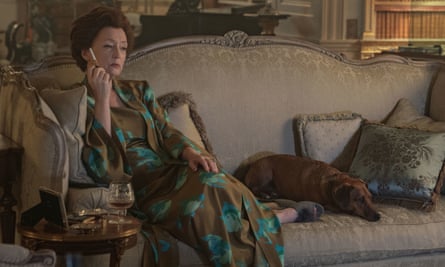 Lesley Manville as Princess Margaret in season five of The Crown.