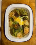 Melissa Clark’s strata ‘whizzes greens and herbs into the custard, turning it a vibrant green’