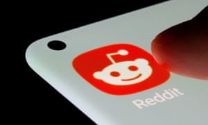 The Reddit app is seen on a smartphone.