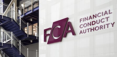 The FCA logo outside the Financial Conduct Authority offices