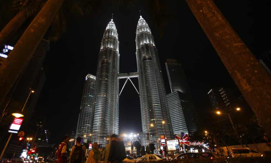 Malaysia’s landmark Petronas Twin Towers in Kuala Lumpur. 17 suspected militants have been arrested for allegedly plotting terrorist acts in the capital.