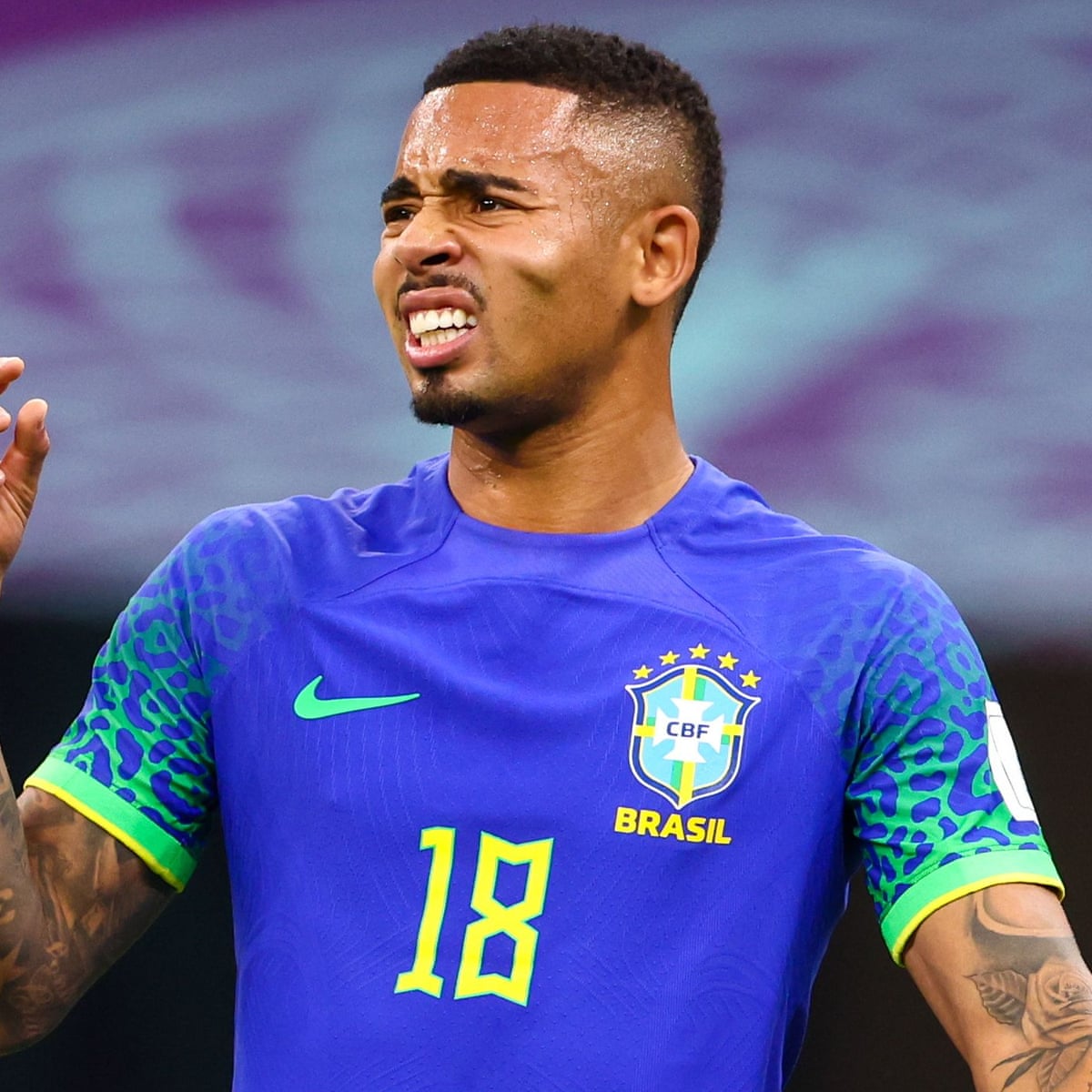 Arsenal's Gabriel Jesus could be out for three months after knee surgery |  Arsenal | The Guardian