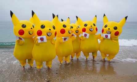 Pikachu protesters
