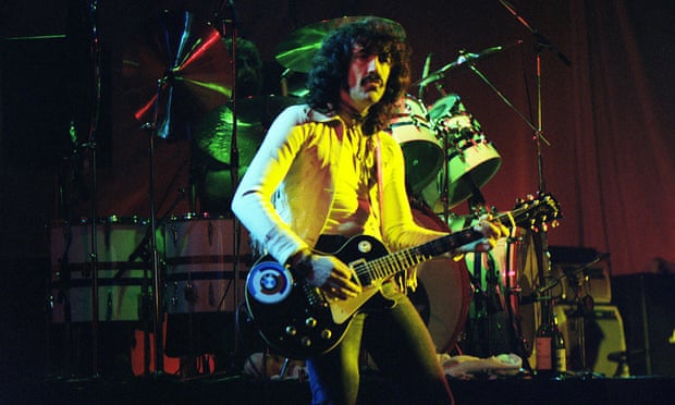 Manny Charlton on stage with Nazareth at Hammersmith Odeon in London in 1979.