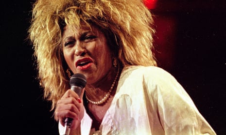 Tina Turner performing at Madison Square Garden, New York, in 1985. 