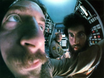 ‘Don’t give me any of that intelligent life crap, just find me something I can blow up’ … from left, Dan O’Bannon, Cal Kuniholm and Brian Narelle.