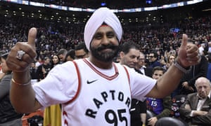 Toronto Raptors fan Nav Bhatia at Scotiabank Arena