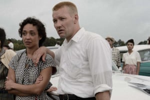 Negga and Joel Edgerton on the set of Loving.