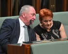 Pauline Hanson wants to work with Liberals and Nationals to defeat Labor – but rules out official coalition