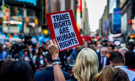 After a series of tweets by President Donald Trump, which proposed to ban transgender people from military service, thousands of New Yorkers took the streets of in opposition in July 2017.