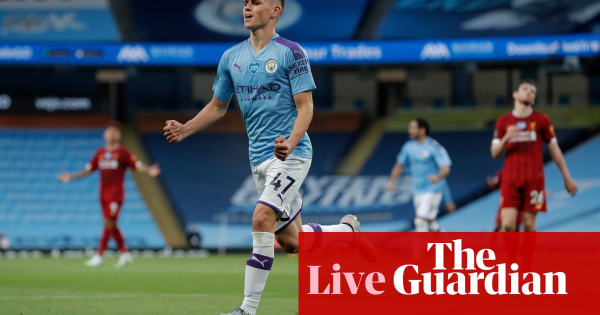 Manchester City V Liverpool Premier League Live