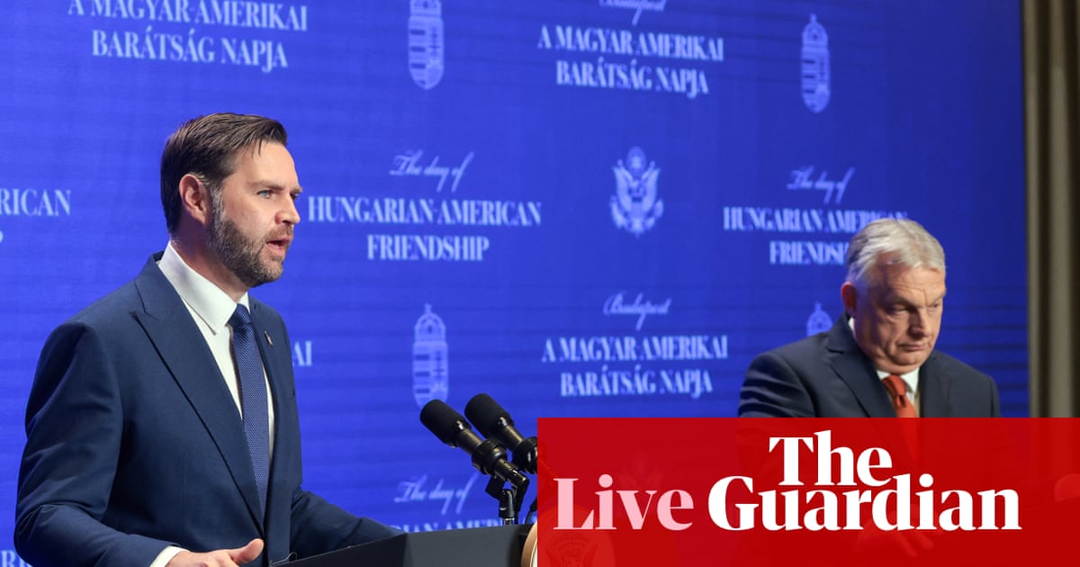 Vance accuses EU of ‘foreign interference’ in upcoming Hungarian election while endorsing Orbán – Europe live