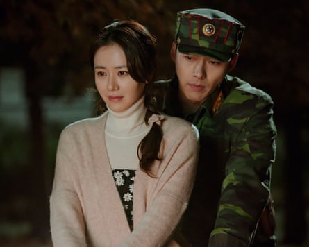 Son Ye-jin and Hyun Bin in South Korean romcom Crash Landing on You.