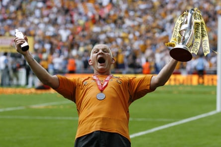 Dean Windass celebrates Hull’s 2008 playoff final win.