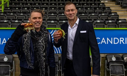 Duncan Ferguson pinch Forest Green’s owner, Dale Vince.