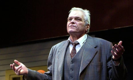 Brian Dennehy as Willy Loman in Death of a Salesman at the Lyric theatre, London, in 2005, for which he won an Olivier award