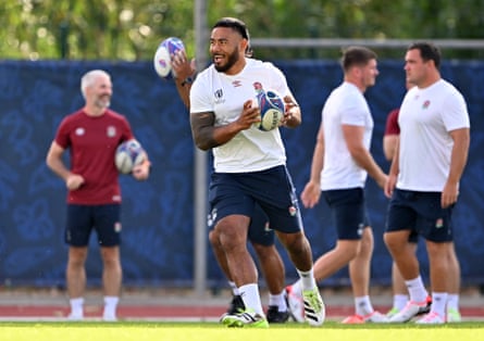 Manu Tuilagi in training at the Rugby World Cup