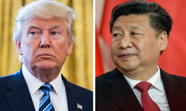 Donald Trump (left) and Xi Jinping