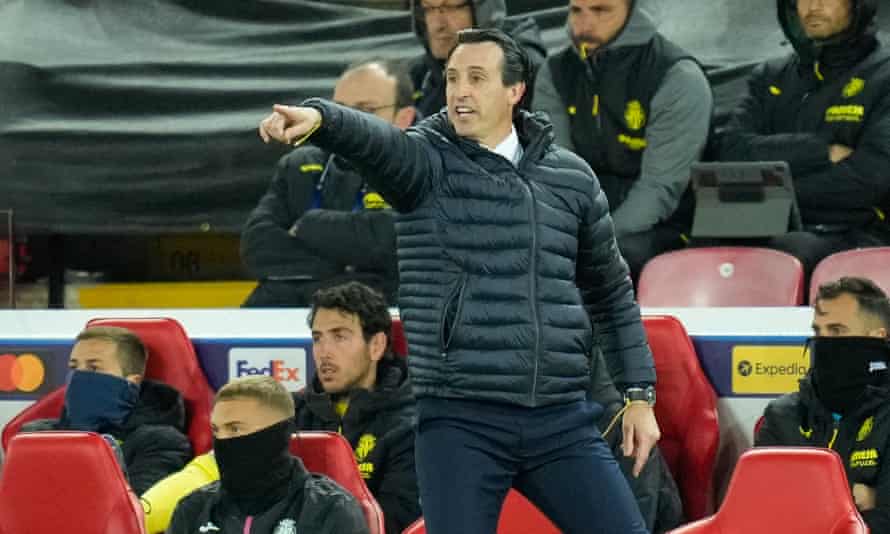 Unai Emery did his best to stop Liverpool’s onslaught but now has a two-goal deficit to overcome.