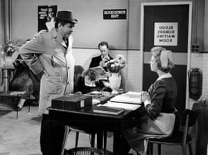 The famous The Blood Donor sketch with Tony Hancock, Frank Thornton and June Whitfield from Hancock’s Half Hour, 1961