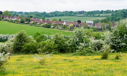 Houses near Farthing Downs, Surrey