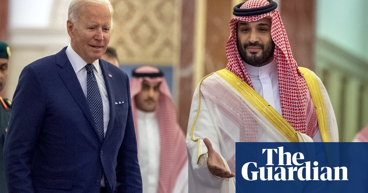 Fist bumps as Joe Biden arrives to reset ties with ‘pariah’ Saudi Arabia
