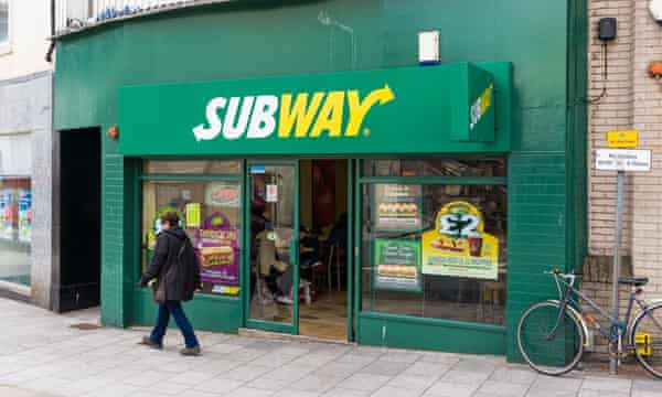 Subway sandwich shop in the UK.